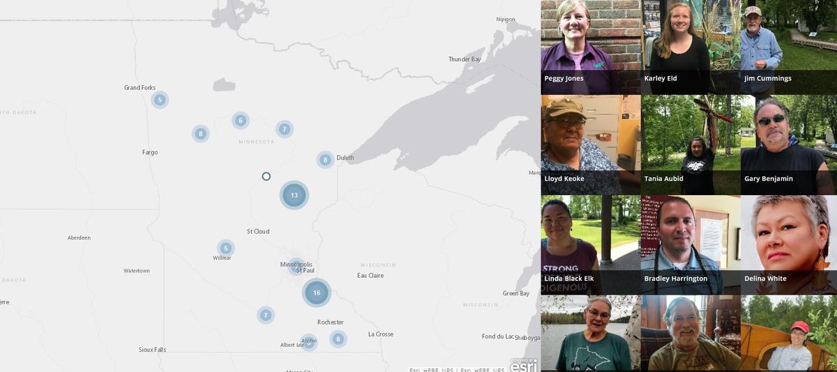 Screenshot of We Are Water MN story map.